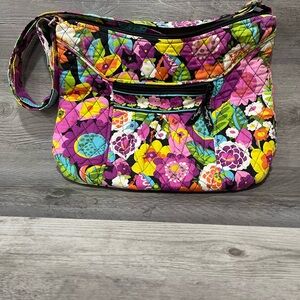 Vera Bradley “Va Va Bloom” Crossbody Hobo Bag.   Retired Pattern.